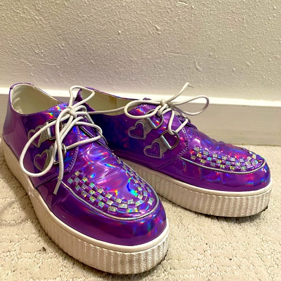 Strangecvlt Krypt rainbow reflective shoes! - Picture 4 of 11